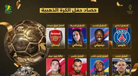  ملخص ليلة الكرة الذهبية.. فتاة أنقذت برشلونة من اكتساح باريس سان جيرمان 
